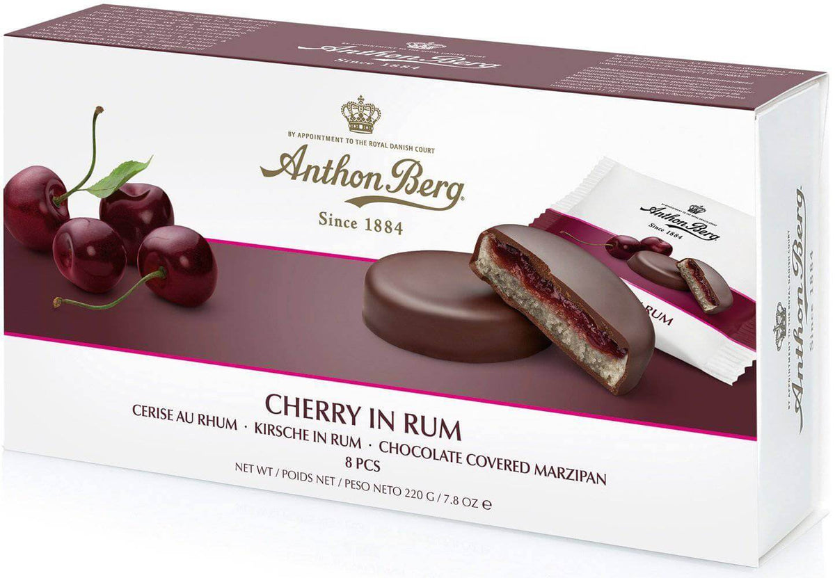 Anthon Berg Cherry in Rum 220g, 8-Pack