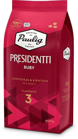 Presidentti Ruby Coffee Beans 400g, 6-Pack - Scandinavian Goods