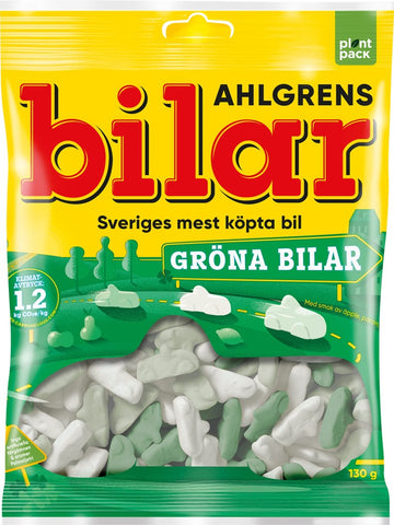 Ahlgrens Bilar Gröna Bilar 130g - Scandinavian Goods