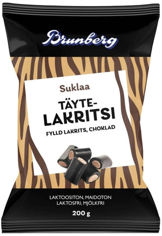 Brunberg Suklaa Täytelakritsi 200g, 10-Pack - Scandinavian Goods