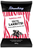 Brunberg Vadelma-Chili Täytelakritsi 200g, 10-Pack - Scandinavian Goods