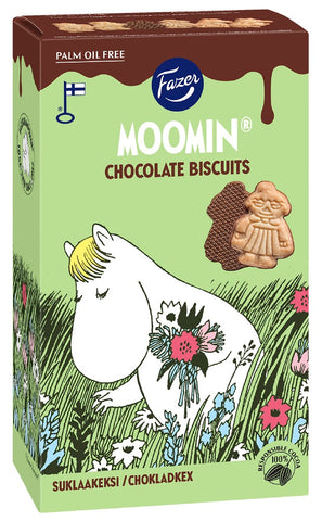 Fazer Moomin Chocolate Biscuits 175g, 10-Pack - Scandinavian Goods