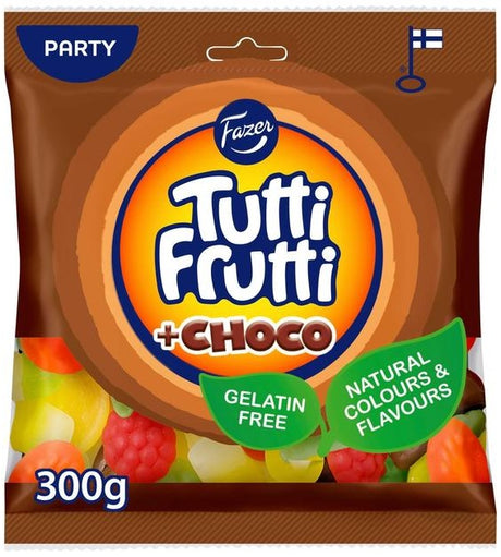 Fazer Tutti Frutti Choco 300g, 12-Pack - Scandinavian Goods