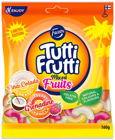 Fazer Tutti Frutti Mixed Fruits 160g, 12-Pack - Scandinavian Goods