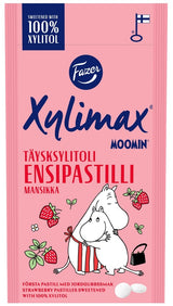 Fazer Moomin Strawberry Xylitol Pastilles 38g, 15-Pack - Scandinavian Goods