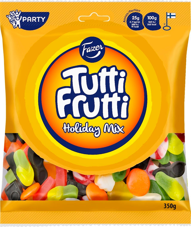 Fazer Tutti Frutti Holiday Mix 350g, 12-Pack - Scandinavian Goods