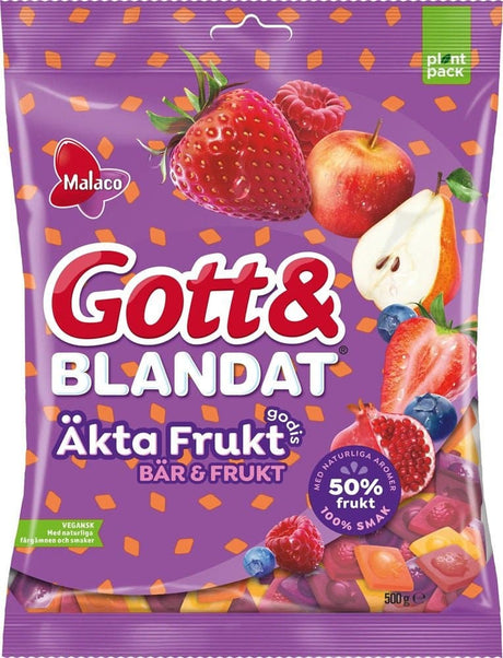 Gott & Blandat Bär & Frukt 500g, 6-Pack - Scandinavian Goods