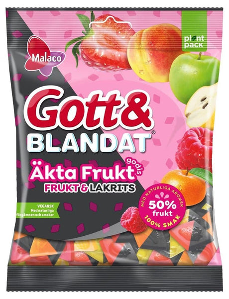 Gott & Blandat Frukt & Lakrits 500g, 6-Pack - Scandinavian Goods