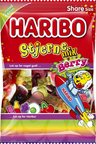 Haribo Stjerne Mix Berry 375g, 6-Pack - Scandinavian Goods