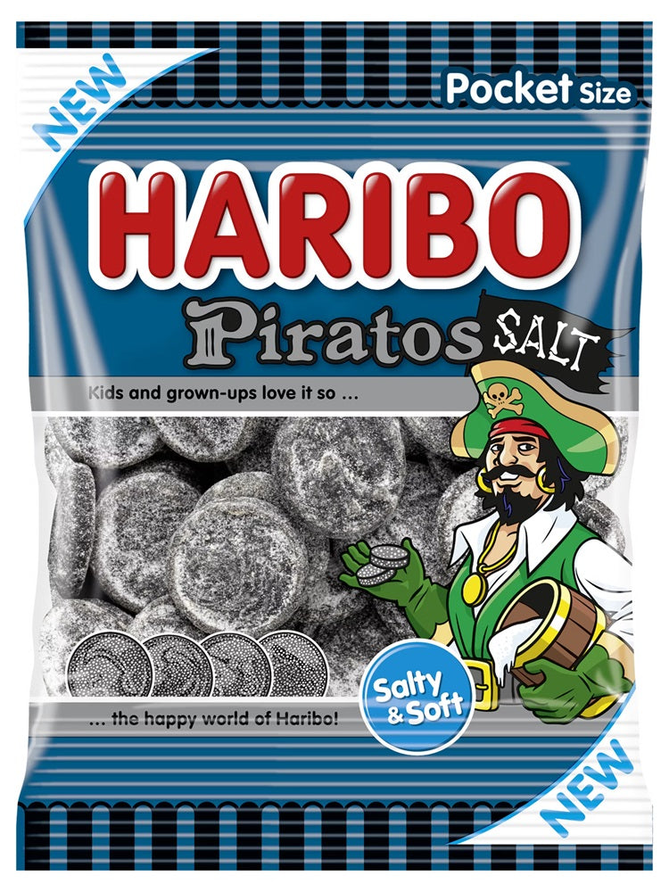 Haribo Piratos Salt 70g, 28-Pack - Scandinavian Goods
