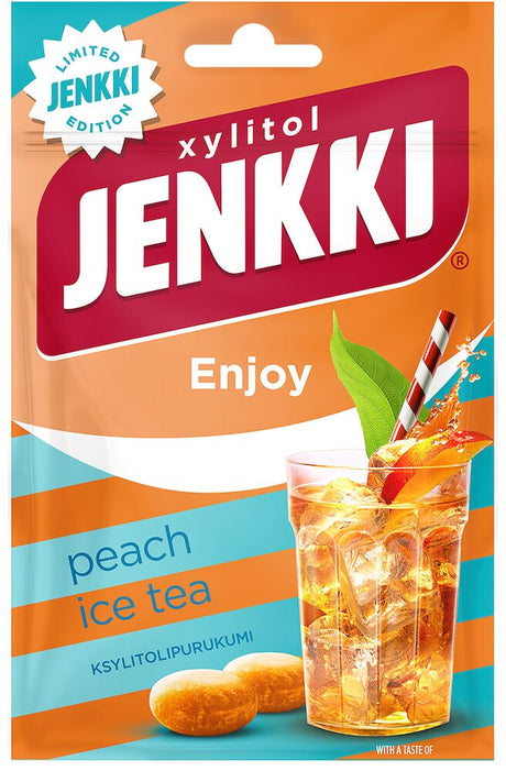 Jenkki Enjoy Peach Ice Tea 35g, 25-Pack - Scandinavian Goods