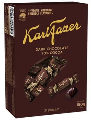 Karl Fazer Dark Chocolates 150g, 12-Pack - Scandinavian Goods