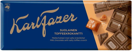 Karl Fazer Salty Toffee Crunch 180g, 22-Pack - Scandinavian Goods