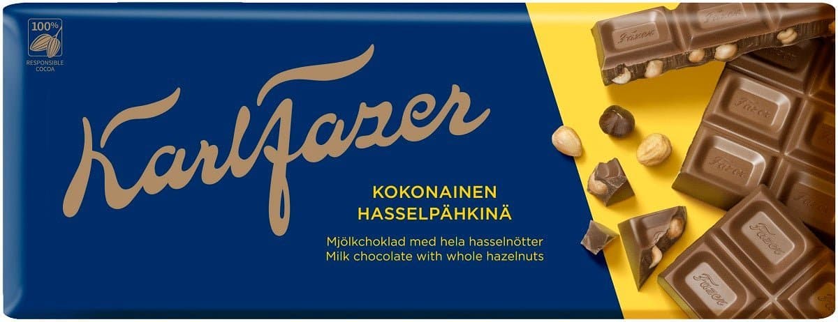 Karl Fazer Whole Hazelnuts 200g, 19-Pack - Scandinavian Goods