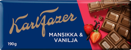 Karl Fazer Strawberry & Vanilla 190g, 19-Pack - Scandinavian Goods
