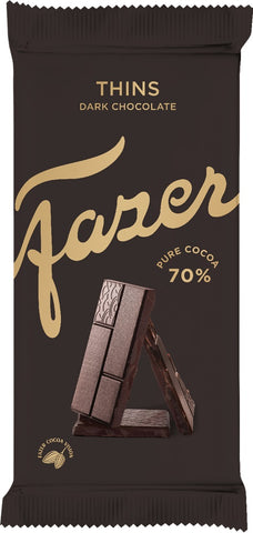 Karl Fazer Thins 70% Dark Chocolate 95g - Scandinavian Goods