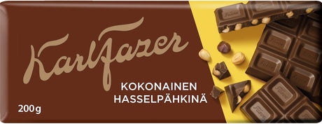Karl Fazer Whole Hazelnuts Dark 200g, 19-Pack - Scandinavian Goods