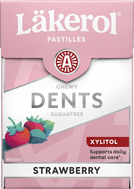 Läkerol Dents Strawberry Cream 85g - Scandinavian Goods