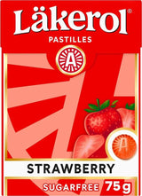 Läkerol Strawberry 75g, 12-Pack - Scandinavian Goods