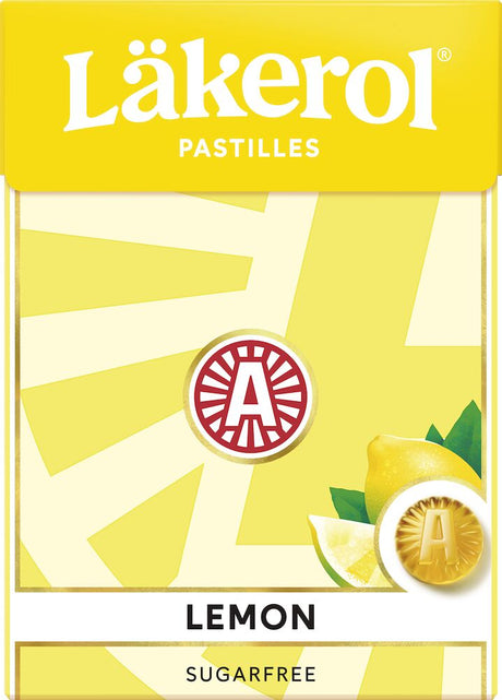 Läkerol Lemon 75g, 12-Pack - Scandinavian Goods