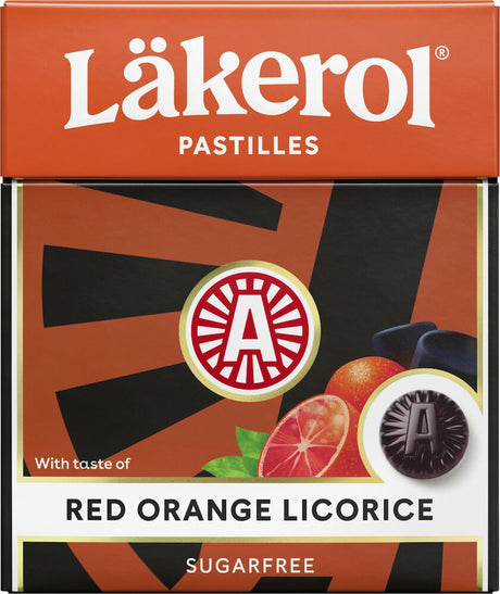 Läkerol Red Orange Licorice 25g - Scandinavian Goods