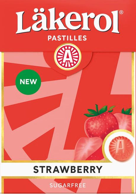 Läkerol Strawberry 75g, 12-Pack - Scandinavian Goods