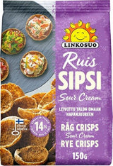 Linkosuo Sour Cream Rye Crisps 150g, 10-Pack - Scandinavian Goods