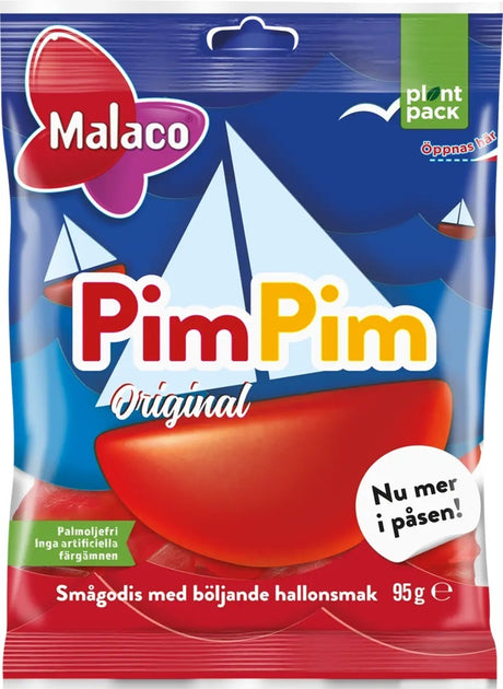 Malaco PimPim Original 95g, 28-Pack - Scandinavian Goods