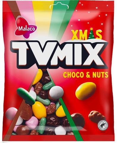 Malaco TV Mix Xmas Choco & Nuts 360g - Scandinavian Goods