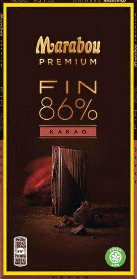 Marabou Premium 86% Cocoa 100g, 20-Pack - Scandinavian Goods