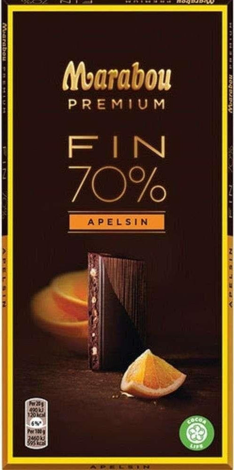 Marabou Premium Apelsin 100g, 20-Pack - Scandinavian Goods