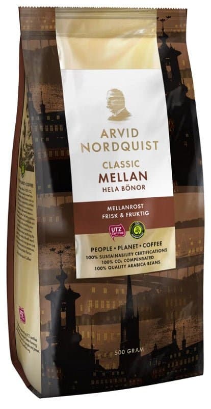 Mellan Coffee Beans 500g, 6-Pack - Scandinavian Goods