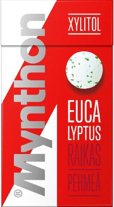 Mynthon Xylitol Eucalyptus 31g, 24-Pack - Scandinavian Goods
