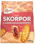 Pågen Skorpor Kardemumma 240g, 8-Pack - Scandinavian Goods