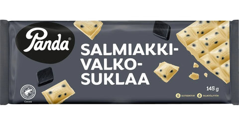 Panda Salmiakki White Chocolate 145g, 14-Pack - Scandinavian Goods