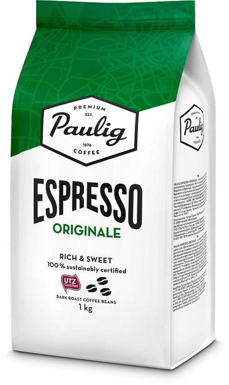 Paulig Espresso Originale Dark Roast Coffee Beans 1 kg, 4-Pack - Scandinavian Goods