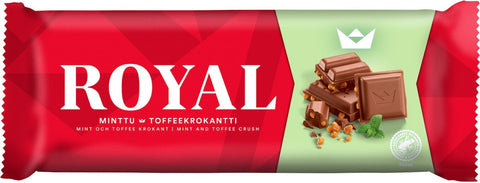 Royal Mint & Toffee Milk Chocolate 190g, 12-Pack - Scandinavian Goods
