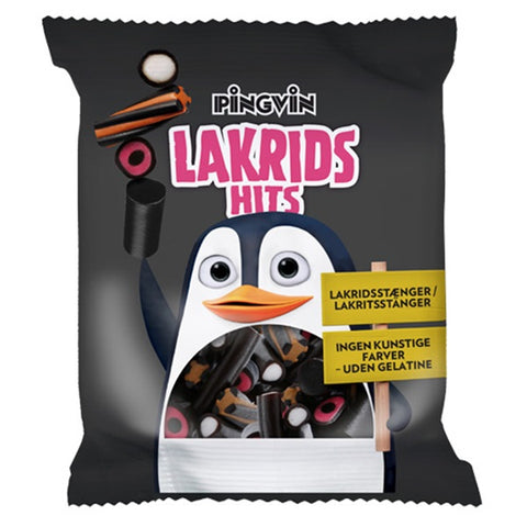 Toms Pingvin Lakrids Hits 130g - Scandinavian Goods