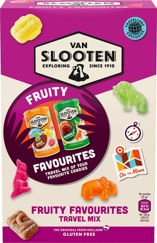 Van Slooten Fruity Favourites Travel Mix 900g - Scandinavian Goods
