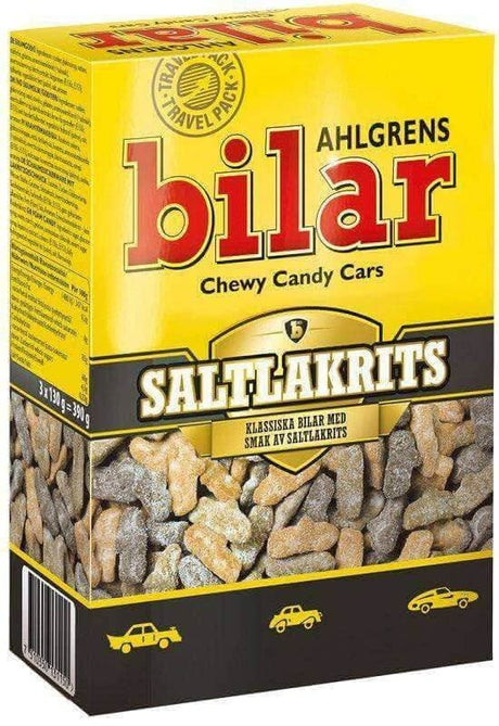 Ahlgrens Bilar Saltlakrits 390g, 6-Pack - Scandinavian Goods