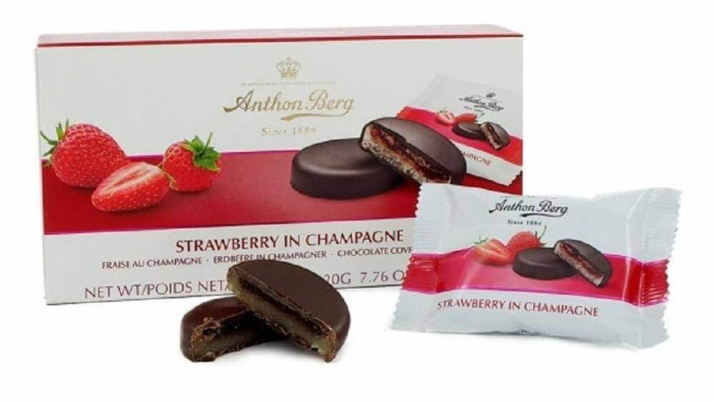 Anthon Berg Strawberry in Sparkling Wine 220g - Scandinavian Goods