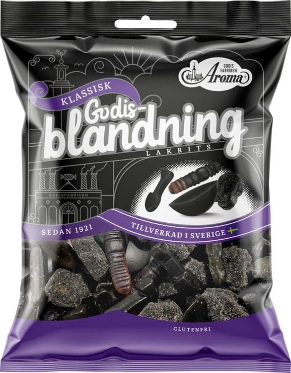 Aroma Godisblandning Lakrits 410g - Scandinavian Goods