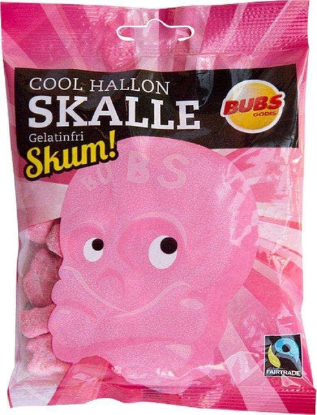 Bubs Godis Cool Hallonskalle Skum 90g - Scandinavian Goods