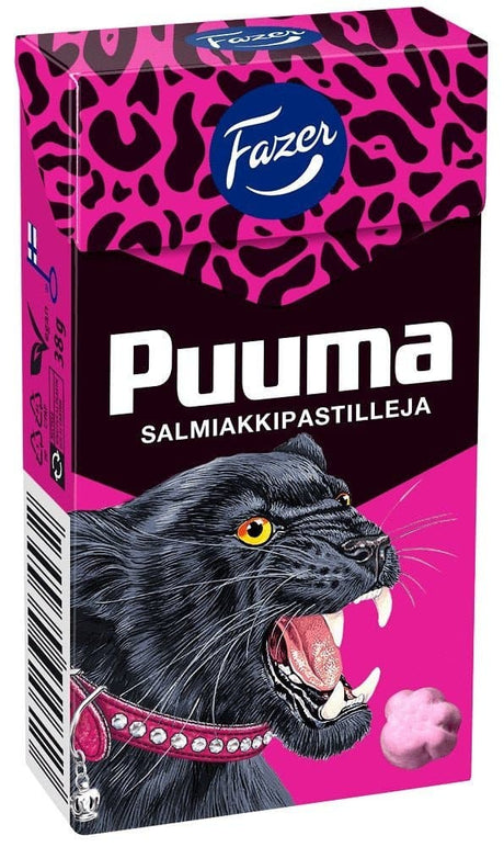 Fazer Pantteri Puuma 38g, 20-Pack - Scandinavian Goods