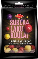 Suklaalakukuulat Fruit & Berries 140g, 12-Pack - Scandinavian Goods