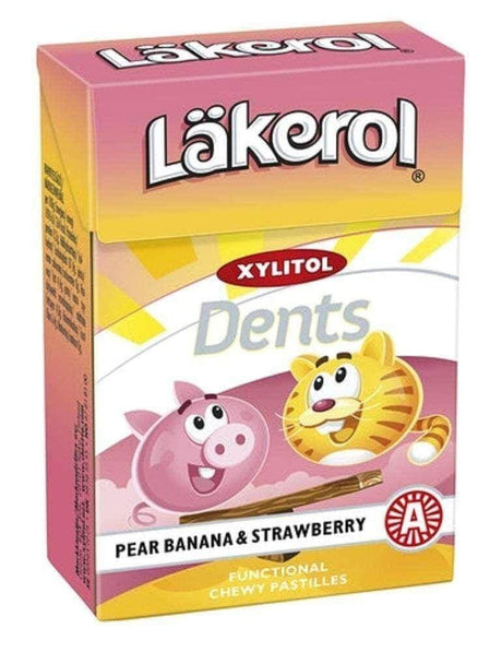 Läkerol Dents Pear Banana & Strawberry 85g - Scandinavian Goods
