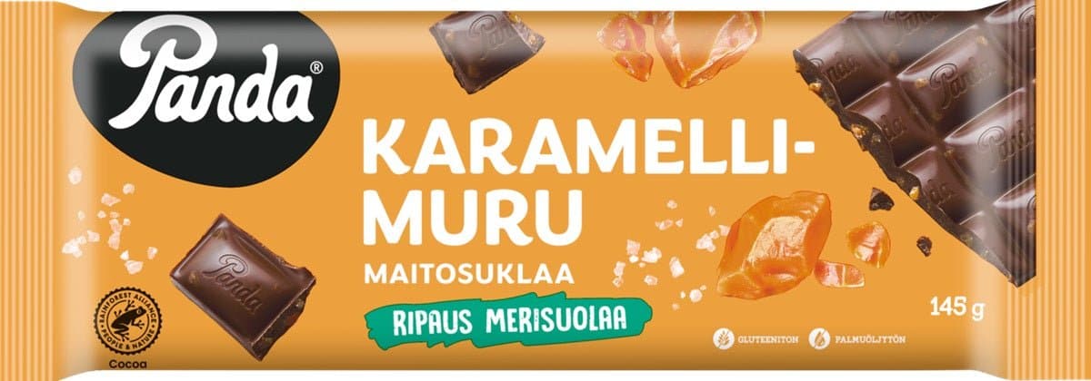 Panda Caramel Crunch & Seasalt 145g - Scandinavian Goods