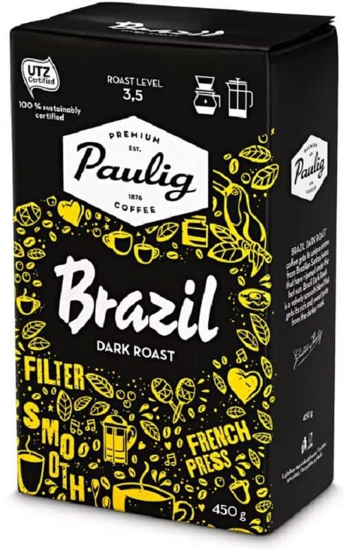 Paulig Brazil Dark Roast Ground Filter Coffee 450g - Scandinavian Goods