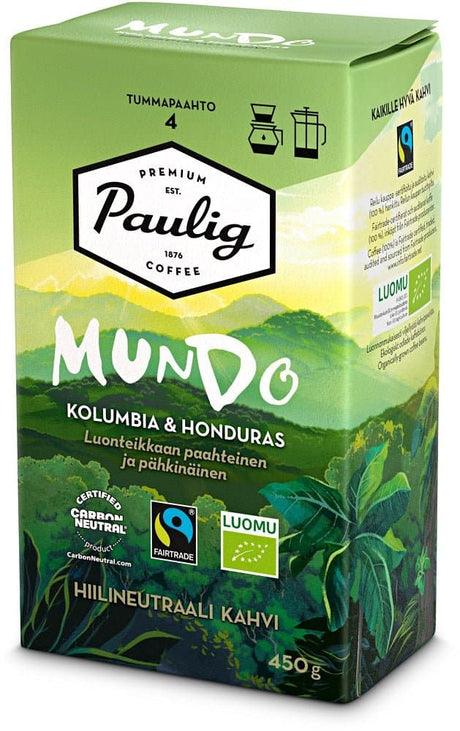 Paulig Mundo Kolumbia & Honduras Organic Coffee 450g - Scandinavian Goods