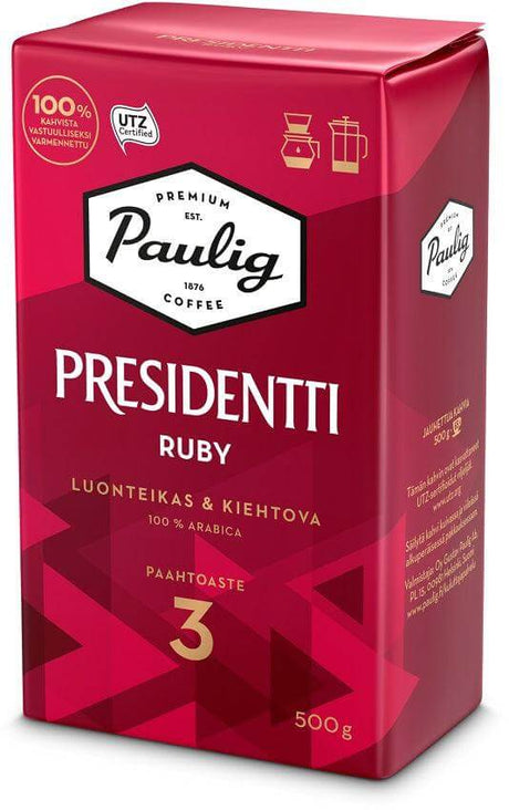 Paulig Presidentti Ruby Ground Coffee 500g - Scandinavian Goods
